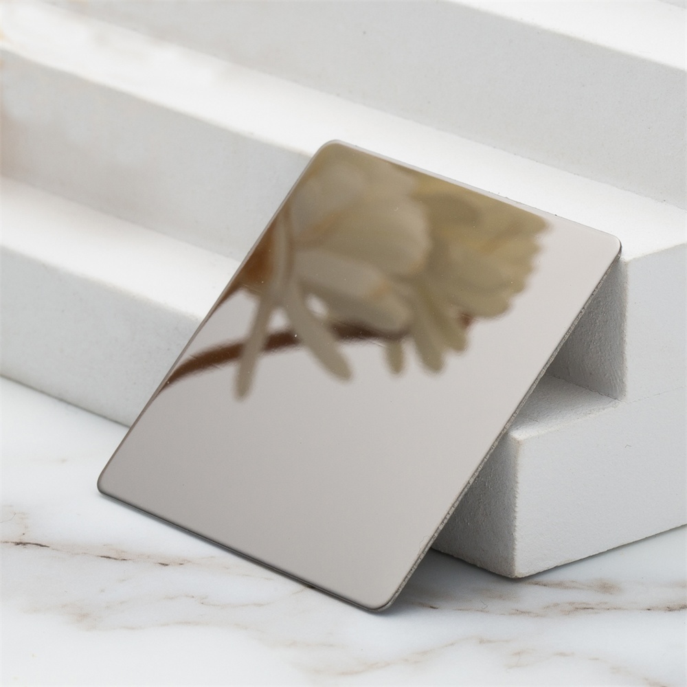 8K Mirror Grey Steel Stainless Steel Decorative Panels(JLH-2113)