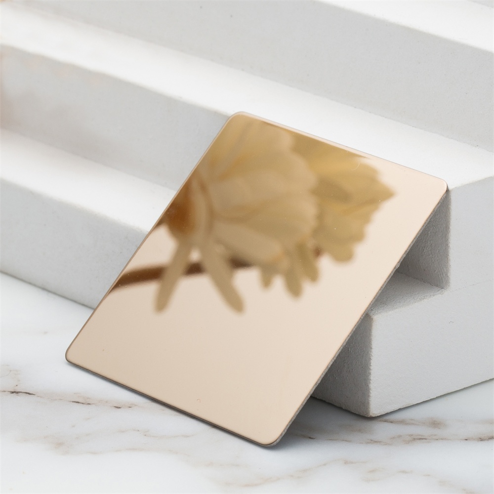 8K Mirror Bronze Gold Stainless Steel Decorative Panels(JLH-2117)
