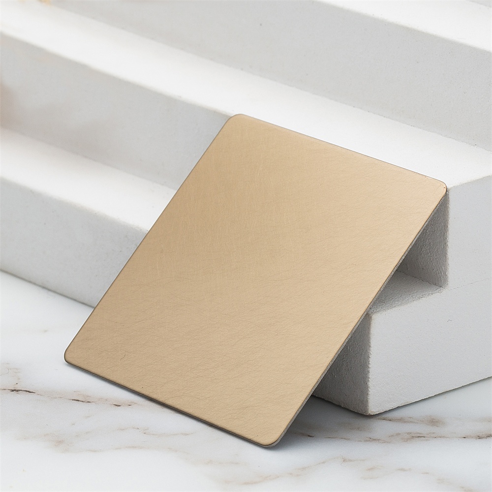 Random Grain Bronze Gold Stainless Steel Plate(JLH-2119)