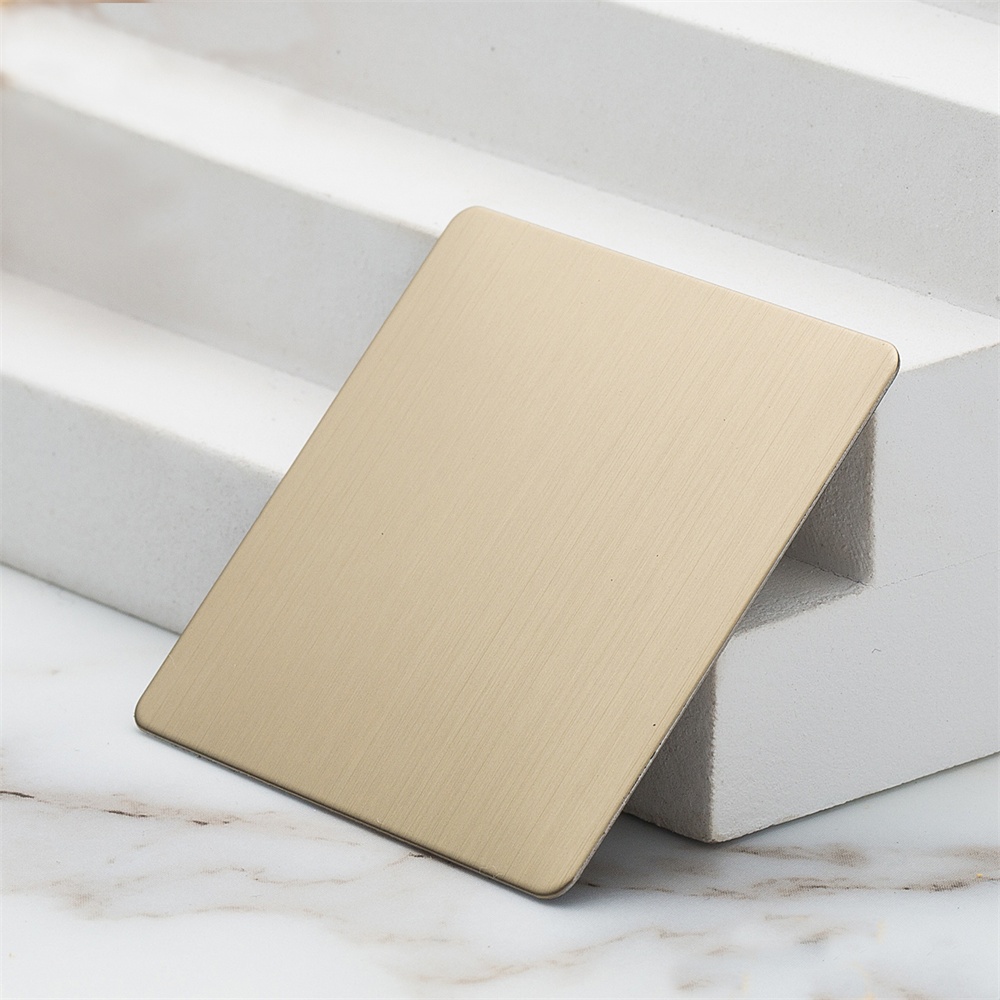 Composite Pattern Champagne Gold Decorative Stainless Steel Sheets（JLG-2102）