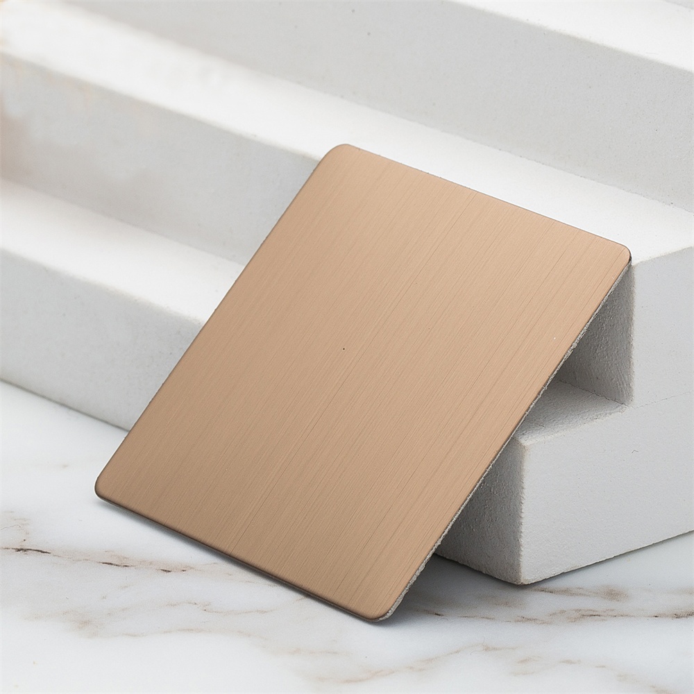 Hairline Elegant Gold Decorative Stainless Steel Sheets(JLH-2122)