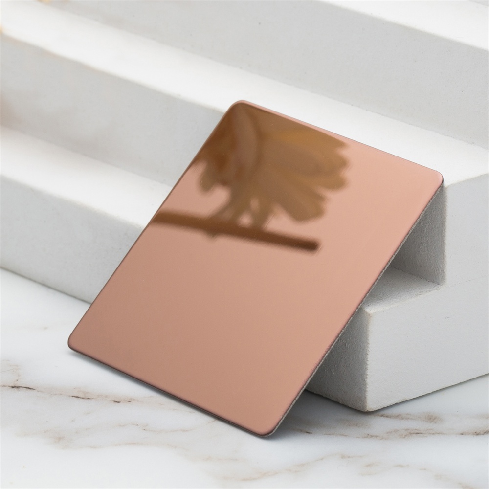Mirror Black Rose Gold Stainless Steel Decorative Panels(JLH-2125)