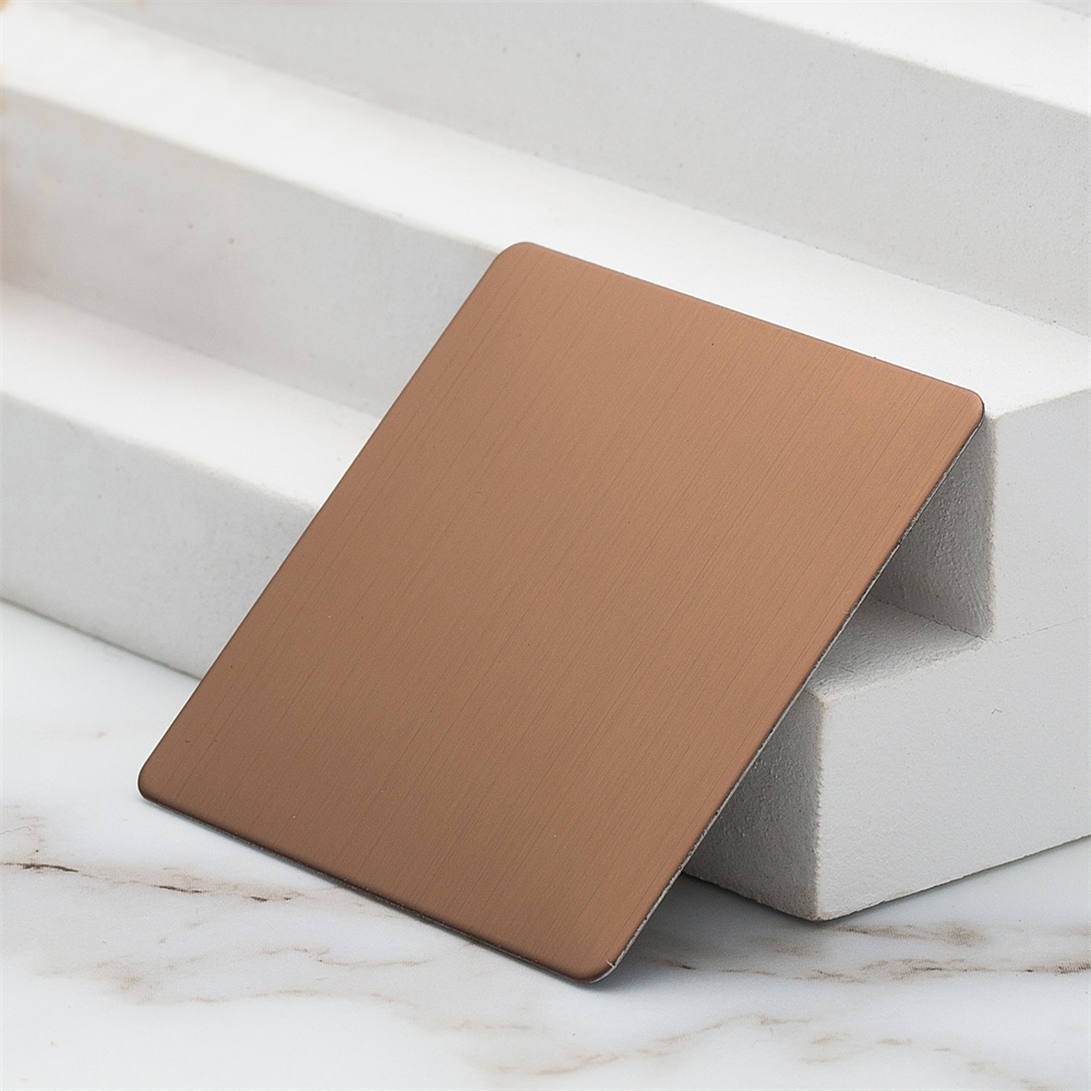 Hairline Black Rose Gold Decorative Stainless Steel Sheets(JLH-2126)