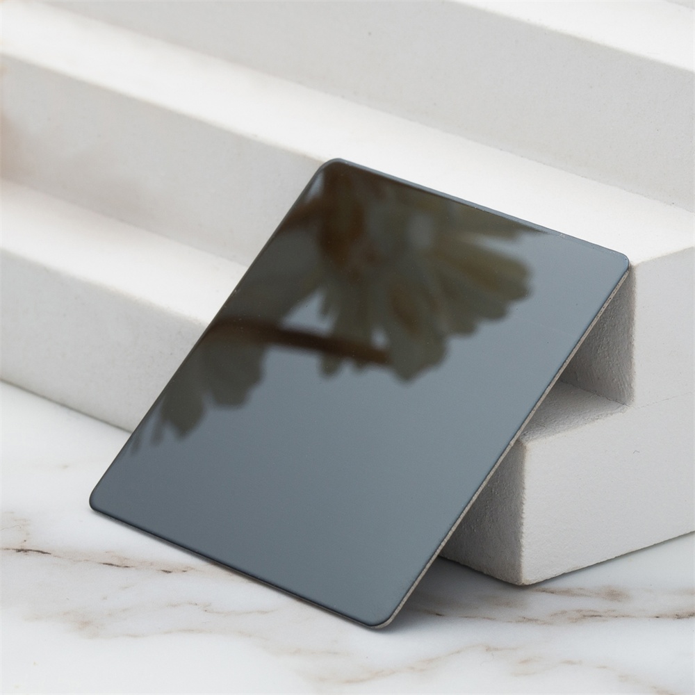 8K Mirror Black Titanium Stainless Steel Decorative Panels(JLH-2129)