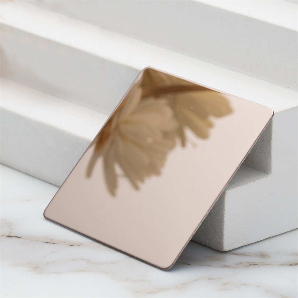 8K Mirror Bronze (Copper) Stainless Steel Decorative Panels(JLH-2133)