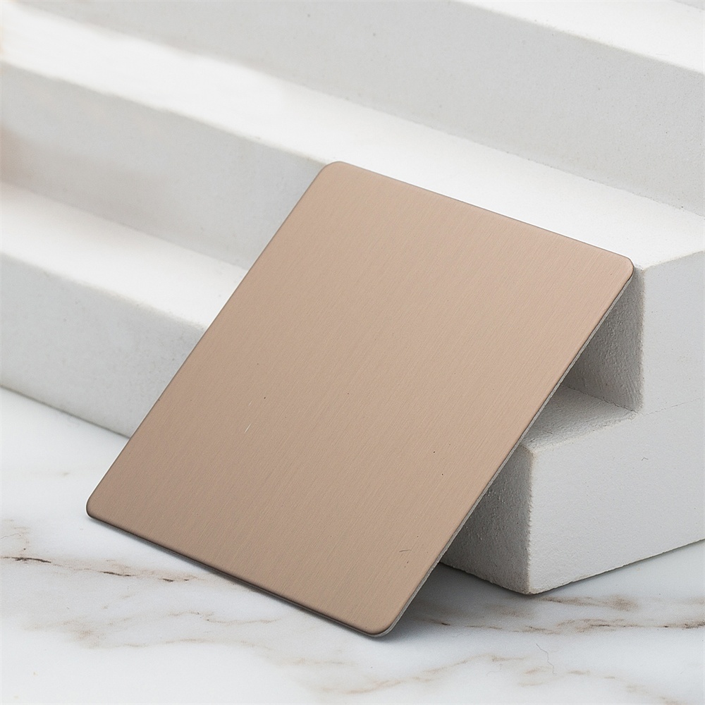 Brushed Coffee Brown (Tea Color) Decorative Stainless Steel Sheets(JLH-2134)