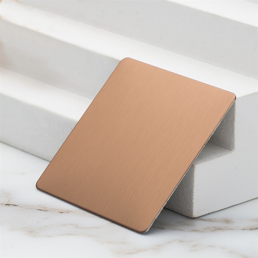 Brushed Antique Bronze Gold Decorative Stainless Steel Sheets(JLH-2142)