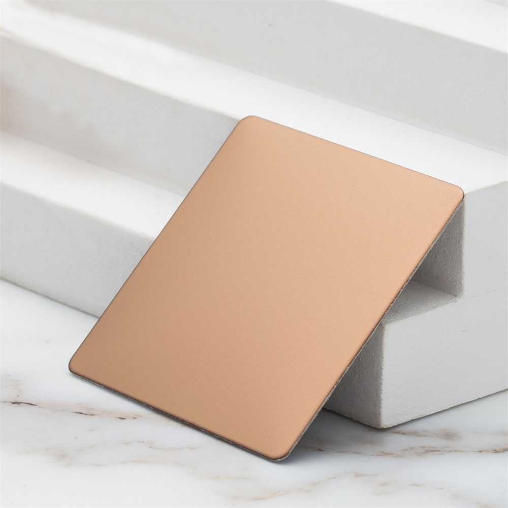 Sandblasted Antique Bronze Gold Stainless Steel Panel(JLH-2143)