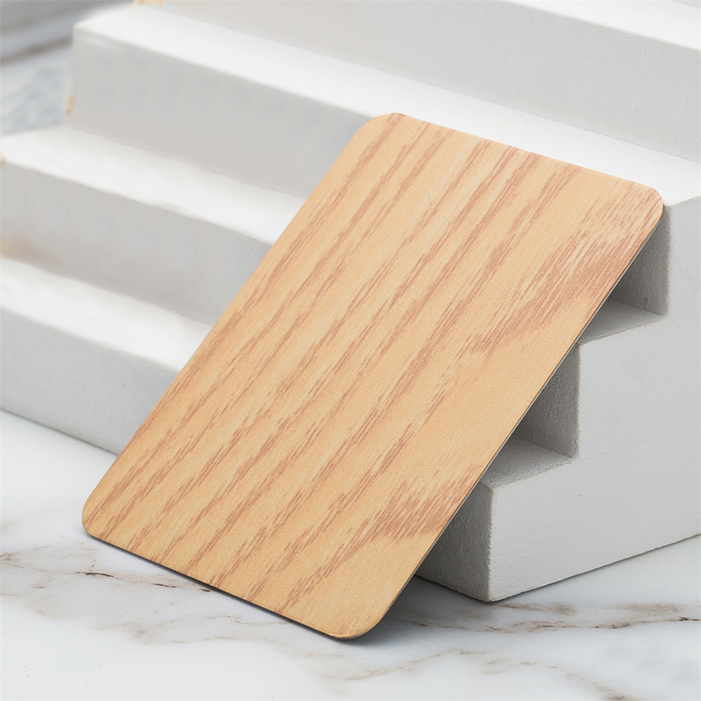 Thermal transfer wood grain stainless steel plate(JLH-2167)