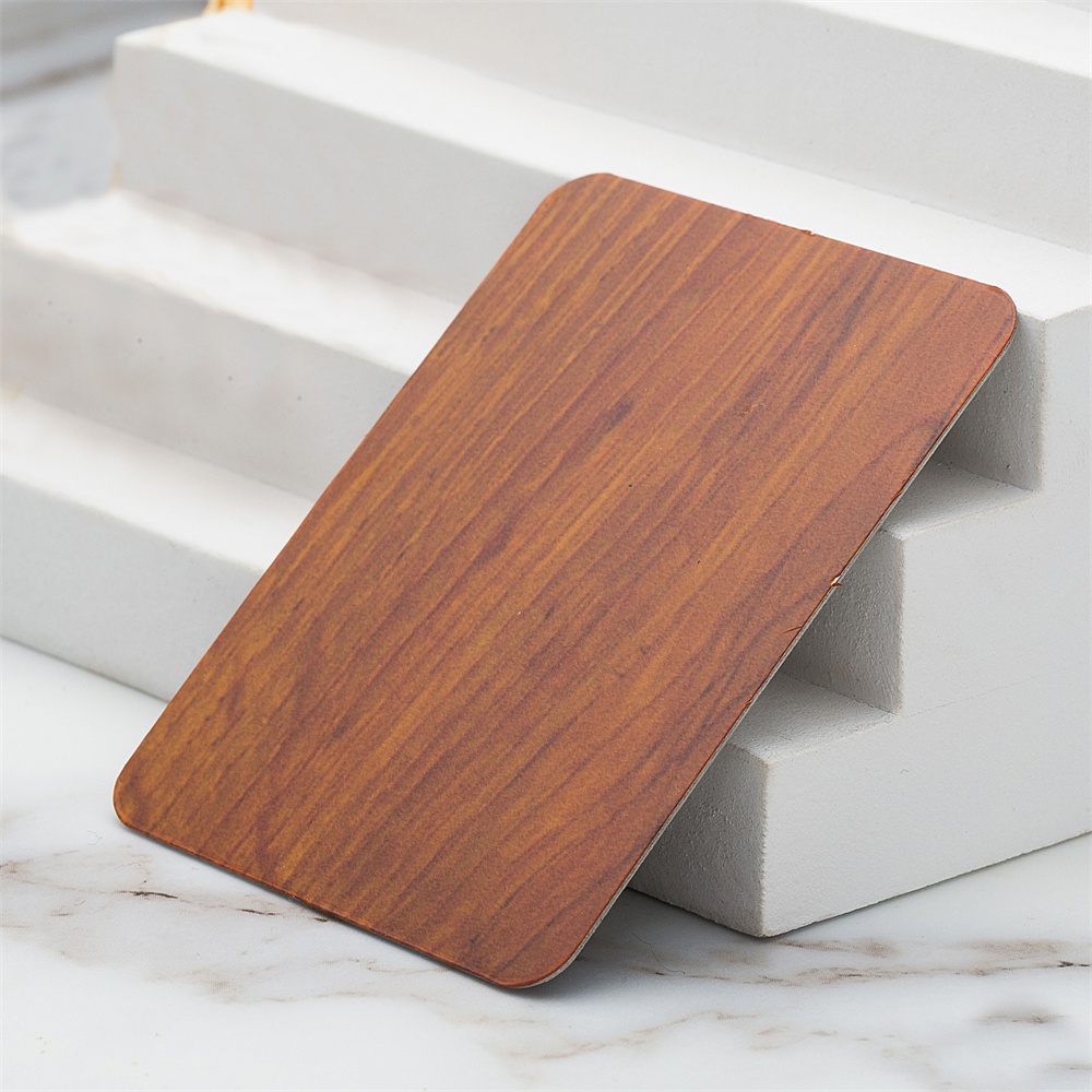 Thermal transfer wood grain stainless steel plate(JLH-2173)