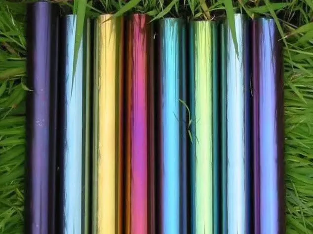 Tubos de acero inoxidable de colores
